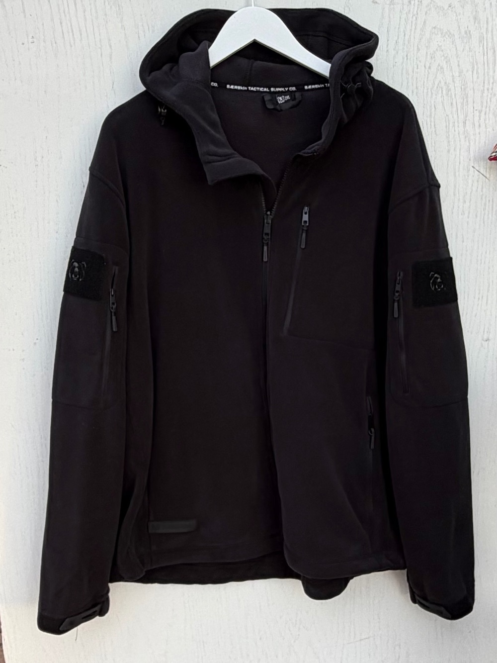 Baerskin Bearskin Tactical 4.0 Hoodie Fleece Jacket Men 2XL Black Zip Up